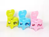 加厚折叠凳子靠背塑料便携式家用椅子户外创意小板凳成人儿童马扎