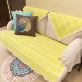 小清新田园风现代简约棉线沙发巾沙发坐垫四季沙发垫纯色 可定制