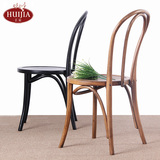 实木餐椅欧式美式简约复古创意休闲椅子酒店咖啡厅设计师椅餐桌椅