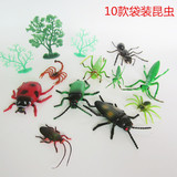 儿童益智玩具仿真昆虫模型 塑胶昆虫玩具 袋装螳螂蜘蛛模型玩具