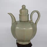 热卖宋越窑人物壶 古董古玩 仿古瓷器 全手工复古茶壶 收藏家居摆