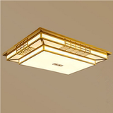 新中式吸顶灯长方形led中式灯具现代简约客厅灯铁艺餐厅卧室灯饰