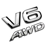 丰田汉兰达车标 全金属新汉兰达V6 AWD 车标车贴改装 车尾四驱