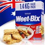 预售 澳洲原装进口Weet-bix新康利全谷麦片低糖 即食免煮1.4kg