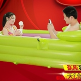 特价蜀丽康塑料折叠双人充气浴缸 成人浴盆 加厚沐浴桶泡澡洗澡桶