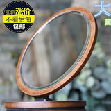 台式化妆镜外贸进出口化妆镜木质化妆镜可折叠便携梳妆镜复古镜子