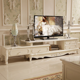 欧式电视柜茶几组合套装大理石茶几简约现代实木伸缩客厅户型创意