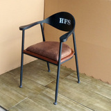 新款铁艺实木吧台椅酒吧椅咖啡店椅休闲吧桌椅餐桌椅组合带坐垫