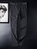 欧美男士休闲裤外贸高端品质剪标男装进口麻料轻薄透气修身长裤子