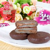 【糖糖屋】韩国进口零食 LOTTE乐天巧克力打糕派186g糯米年糕Q饼