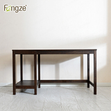 Fengze北欧简约实木电脑桌台式书桌简约家用宜书房家具经典CS703P