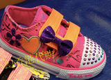 [转卖]香港代购 Skechers斯凯奇童鞋 帆布鞋 闪灯 明星宝宝最爱