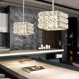 【景联】现代美式创意客厅餐厅卧室过道简约时尚方块水晶LED吊灯