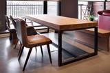 美式做旧家具松木办公桌铁艺实木餐桌loft设计师办公桌会议桌创意
