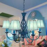 创意个性吊灯地中海风格蓝色客厅吊灯餐厅 简约卧室儿童房灯具