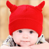 胎帽新生儿婴儿帽子秋冬季宝宝帽子0-3-6-12个月男女童韩国毛线帽