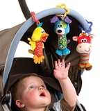 婴儿推车挂件儿童玩具 宝宝车挂床铃床挂新生儿礼物毛绒摇铃风铃