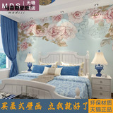 美式无缝壁画 蔷薇花卉壁纸 沙发卧室 餐厅电视背景墙壁纸