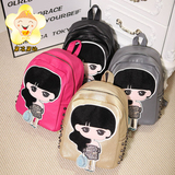 幼儿园铆钉书包女孩韩版儿童双肩包学前班卡通背包可爱休闲旅行包