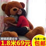 布娃娃大号毛绒玩具泰迪熊1.6米大熊公仔熊猫女孩六一儿童节礼物