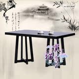 实木新中式水曲柳餐桌 现代家具简约餐桌椅组合长方形桌子