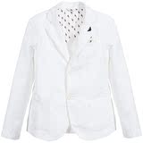 2016新款ARMANI TEEN男童男孩白色棉麻西服西装外套夹克8-16岁