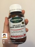 澳洲代购 Thompson's汤普森葡萄籽精华抗衰 美白 抗敏感120粒现货