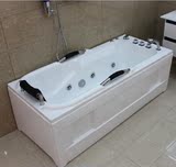 双裙边浴缸工厂直销1.4米-1.7米长方形亚克力浴缸冲浪按摩浴缸
