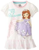 2016新款迪士尼 童装女童女孩索菲亚公主短袖T恤裙美国专柜