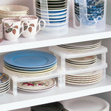 日本进口厨房碗架盘子架碟子架橱柜分层置物架塑料沥水架沥碗架