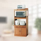 全实木餐边柜储物柜现代简约碗柜厨房收纳柜子微波炉柜烤箱置物架