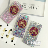 美少女战士变身器iphone6s手机壳苹果6plus滴胶亮片保护套4.7软壳