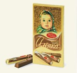 俄罗斯巧克力阿伦卡 大头娃娃 条状夹心巧克力独立包装