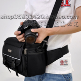 优质加厚单肩斜跨腰包单反相机摄影包760d 750d 80D d5500 D3300