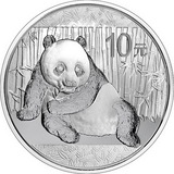 中国金币河南中钱 2015年1盎司熊猫银币 1盎司银猫改版前最后一款