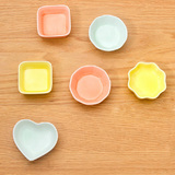 创意厨房用品陶瓷调味碟日式点心小吃碟酱油碟酱料小碟子10个包邮