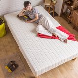 时尚精品布艺床 现代简约1.8米双人床 小户型婚床 日式一体床垫