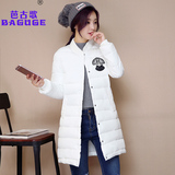 2016冬季新款女装韩版学生中长款修身棉衣轻薄款棉服女外套小棉袄