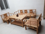 老榆木新中式免漆实木沙发现代简约客厅沙发四件套组合禅意沙发椅