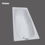 德勒凡卫浴T009 正品进口 搪瓷釉面浴盆 1.8米铸铁嵌入式浴缸