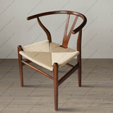 极美家具经典设计Y型椅欧式圈椅Y chair[摆设出品]餐椅扶手椅