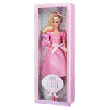 美国代购 It's a Girl 珍藏版Barbie芭比娃娃 美泰 生日节日礼物