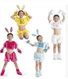 小白兔跳舞服装小兔子表演服装儿童卡通动物演出服装幼儿舞蹈衣服