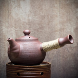 潮州功夫陶瓷养生壶炭炉日式烧水煮茶器电陶炉专用紫砂侧把茶壶