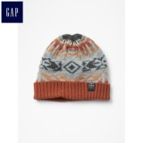 Gap几何图案针织帽小童秋冬外出保暖帽子圆领毛线帽|幼儿428428