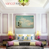 梵格欧式客厅装饰画简欧建筑壁画沙发背景墙画现代美式玄关画挂画