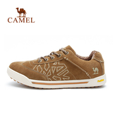 Camel骆驼户外鞋 反绒皮男鞋 系带真皮户外休闲男士鞋