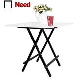 餐桌麻将桌尼德折叠桌小方桌可折叠餐桌学习桌钢木简约正方形餐桌