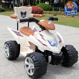 星潮儿童电动车四轮可坐玩具车宝宝沙滩车童车小孩子电瓶摩托车