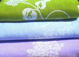 外贸日单原单三层竹纤维纯棉纱布提花毛巾被空调被午休毯盖毯包邮
